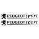 Kit Peugeot Sport 2 Stickers 30 cms V2