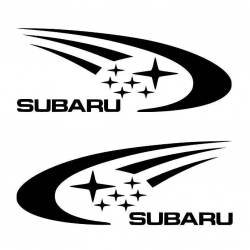 Kit 2 Stickers Subaru Rally 160cm
