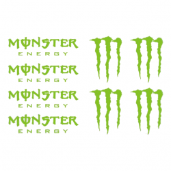 Kit 8 Stickers Monster Energy