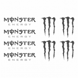 Kit 8 Stickers Monster Energy