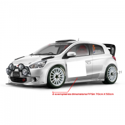 Fond numéro de course FFSA 70x50cm