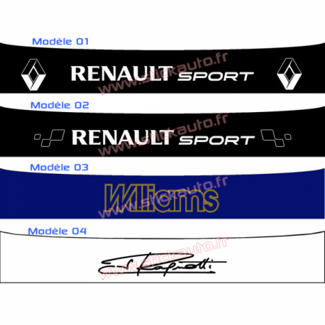 Bandeau Pare soleil Renault Sport G
