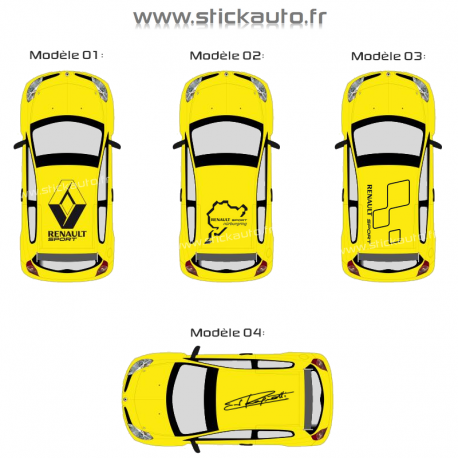 Sticker de toit Renault Sport A - STICK AUTO