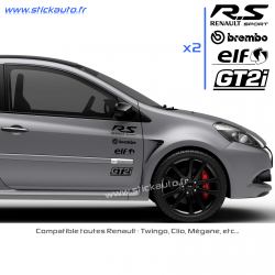 Kit 8 Stickers RS PACK Renault Sport