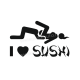 Sticker I Love Sushi
