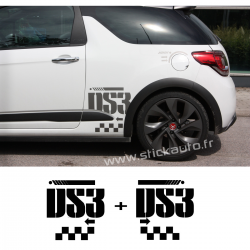 Kit Stickers DS3 Racing latéral