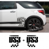 Kit Stickers DS3 Racing latéral Kit Stickers DS3 Racing latéral