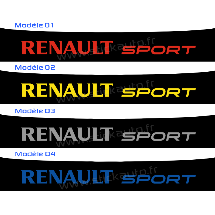 Bandeau pare soleil Renault Sport 2016 Type 3 - Pro-RS