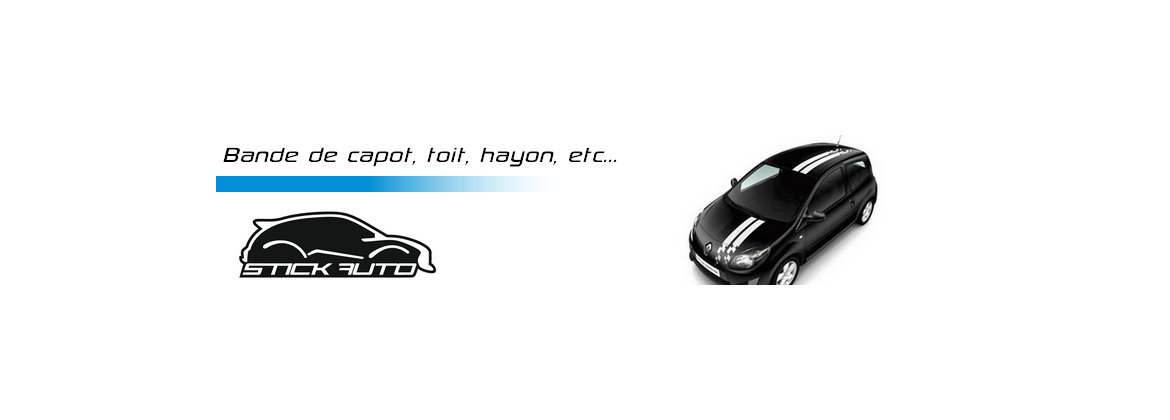 Bandes de Capot, toit, etc...