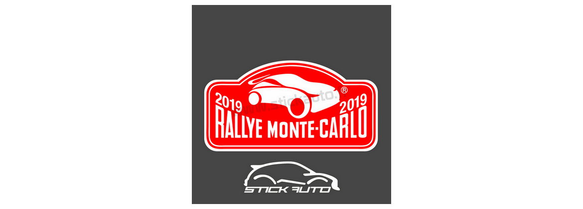 Plaque de Rallye en stickers