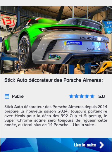 Stick Auto décorateur des Porsche Almeras