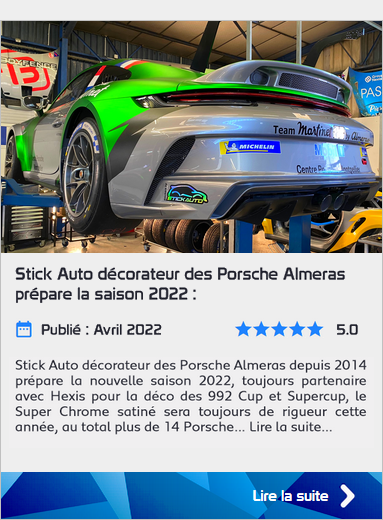 Stick Auto décorateur des Porsche Almeras
